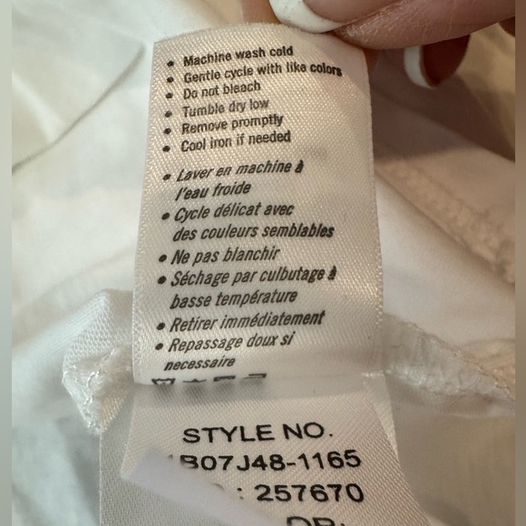 NWT Paige White Matcha Puff Sleeve T Size M - Picture 6 of 7